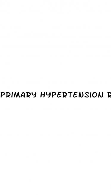 primary hypertension range