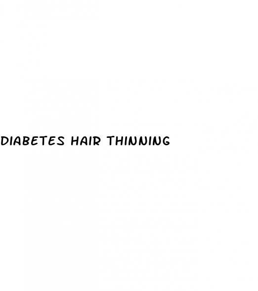 diabetes hair thinning