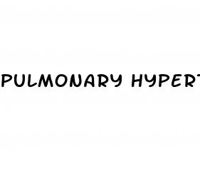 pulmonary hypertension uptodate