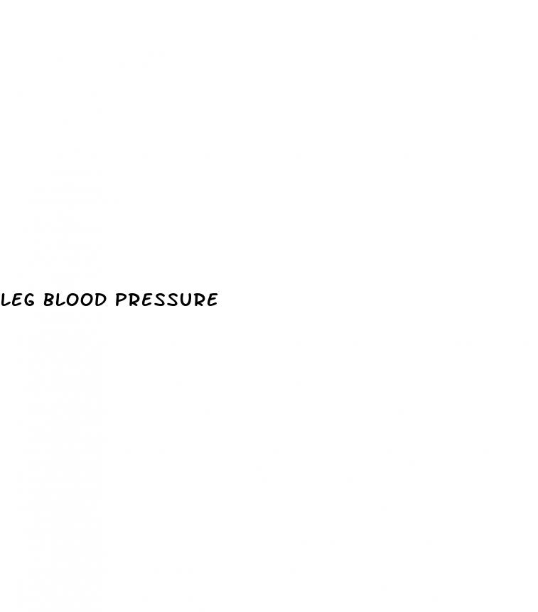 leg blood pressure