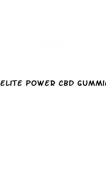 elite power cbd gummies