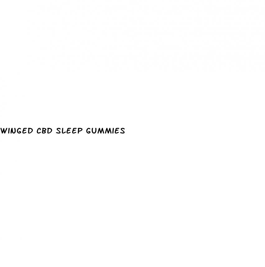 winged cbd sleep gummies