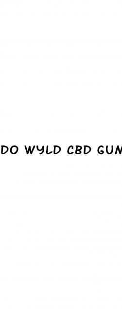 do wyld cbd gummies get you high