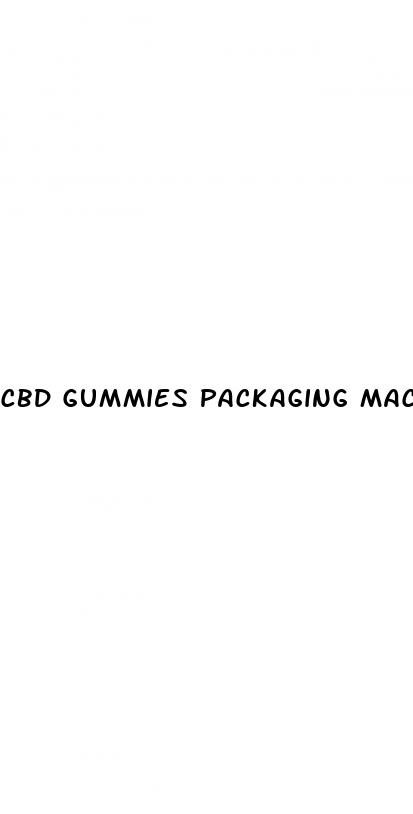 cbd gummies packaging machine