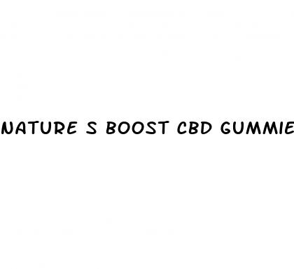 nature s boost cbd gummies and diabetes