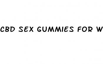 cbd sex gummies for women