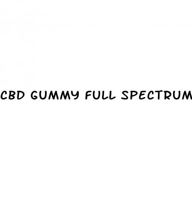 cbd gummy full spectrum