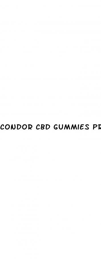 condor cbd gummies precio