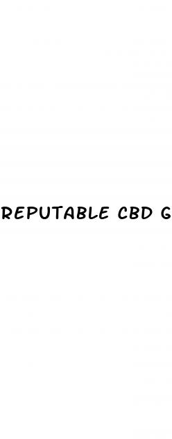 reputable cbd gummies brands