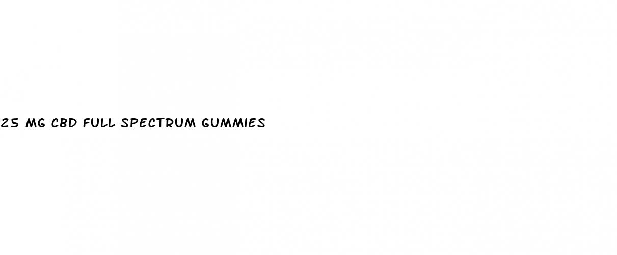 25 mg cbd full spectrum gummies