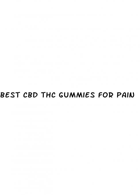 best cbd thc gummies for pain