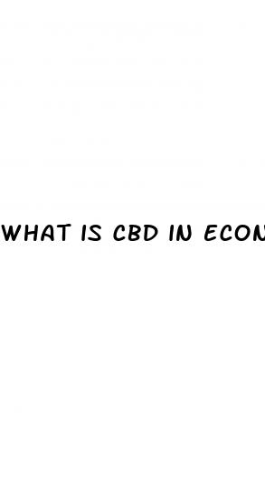 what is cbd in economics