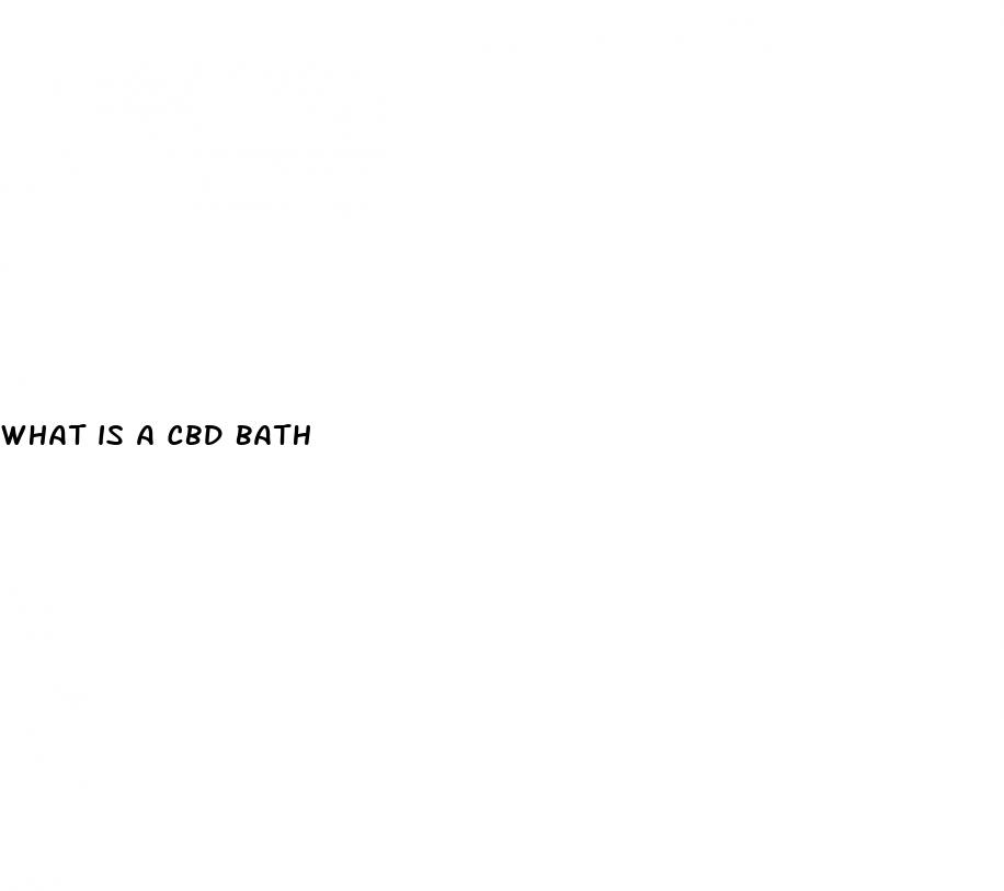 what is a cbd bath