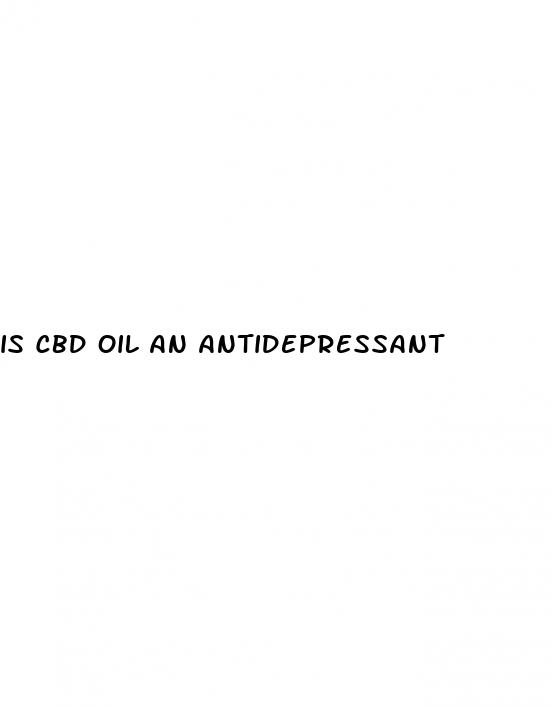 is cbd oil an antidepressant