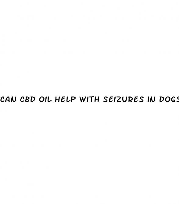 can cbd oil help with seizures in dogs