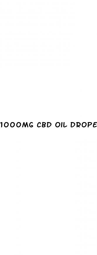 1000mg cbd oil droperful