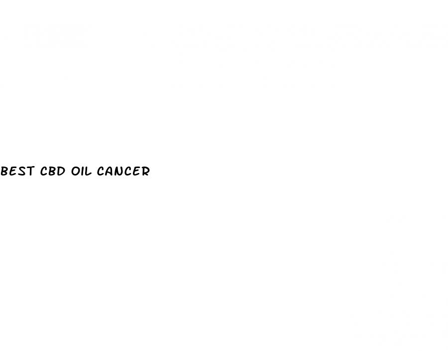 best cbd oil cancer