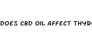 does cbd oil affect thyroid