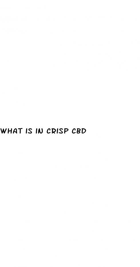 what is in crisp cbd
