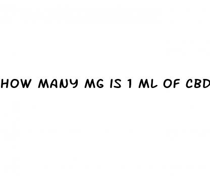 how many mg is 1 ml of cbd oil
