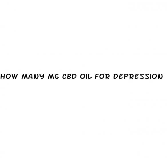 how many mg cbd oil for depression