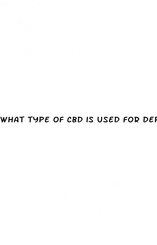 what type of cbd is used for depression
