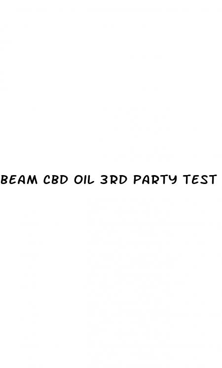 beam cbd oil 3rd party test certificate
