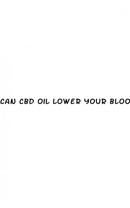 can cbd oil lower your blood sugar
