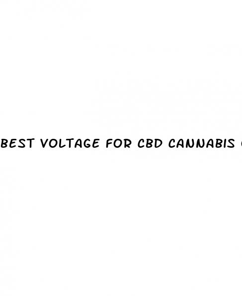 best voltage for cbd cannabis oil