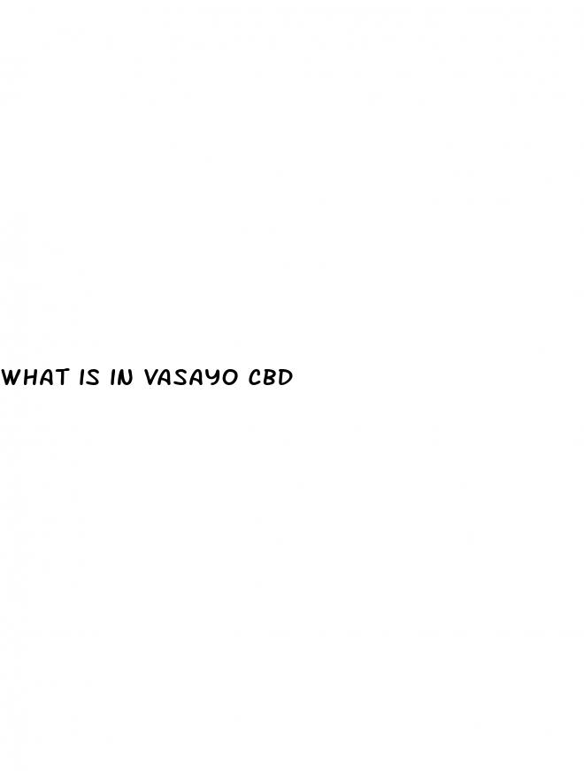 what is in vasayo cbd