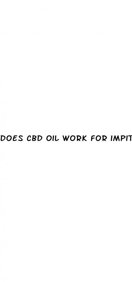 does cbd oil work for impitence