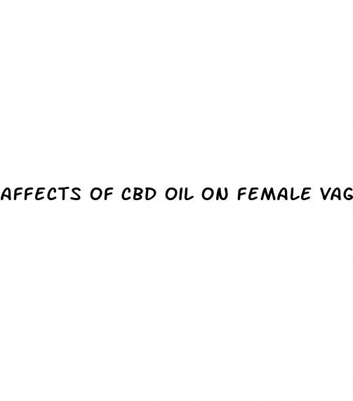 affects of cbd oil on female vagina