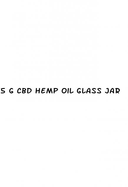 5 g cbd hemp oil glass jar