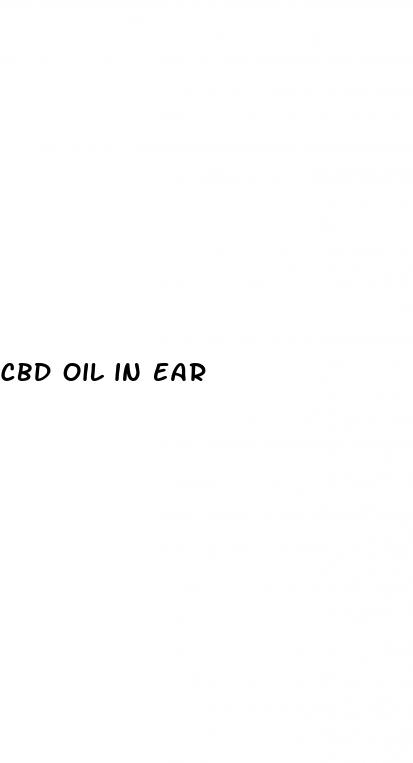 cbd oil in ear