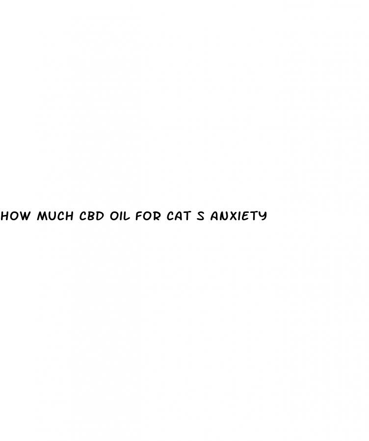 how much cbd oil for cat s anxiety