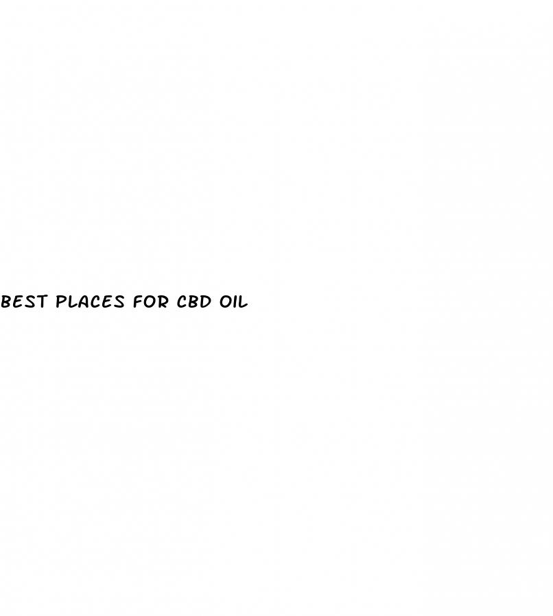 best places for cbd oil