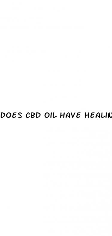 does cbd oil have healing properties