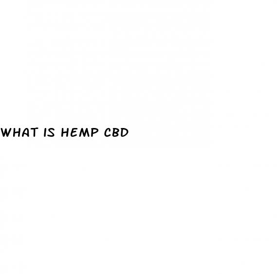 what is hemp cbd