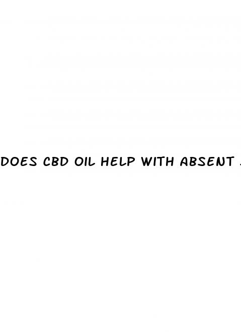 does cbd oil help with absent sweating