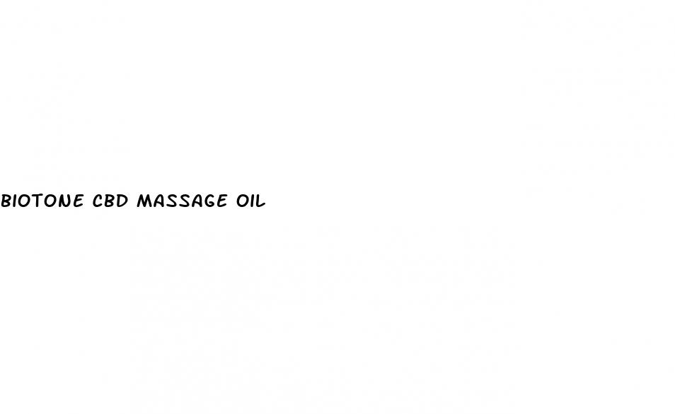 biotone cbd massage oil