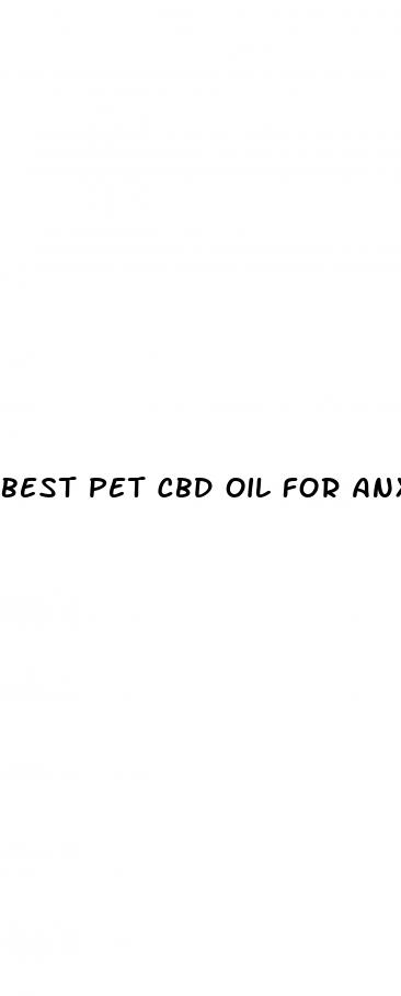 best pet cbd oil for anxiety