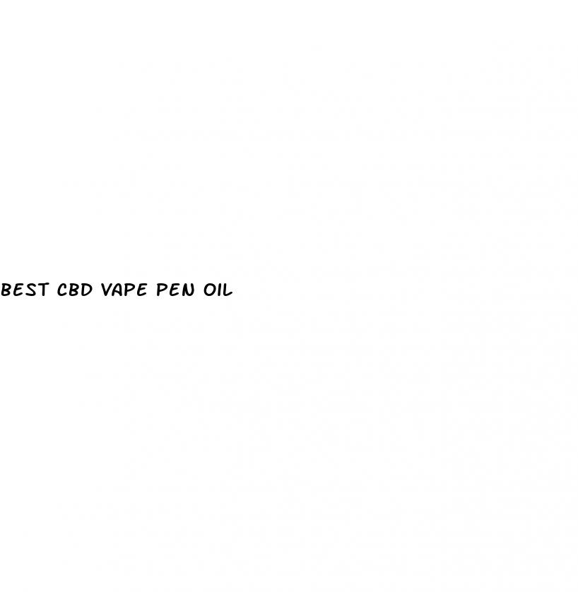 best cbd vape pen oil
