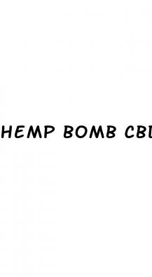 hemp bomb cbd oil