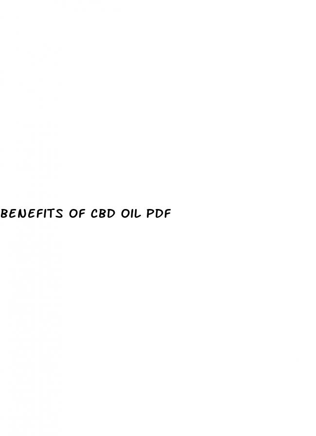benefits of cbd oil pdf