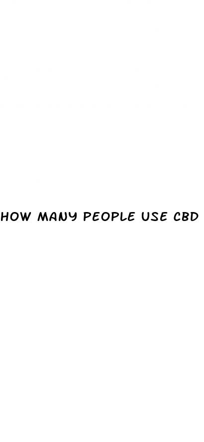 how many people use cbd oil