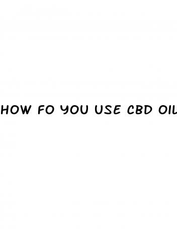 how fo you use cbd oil