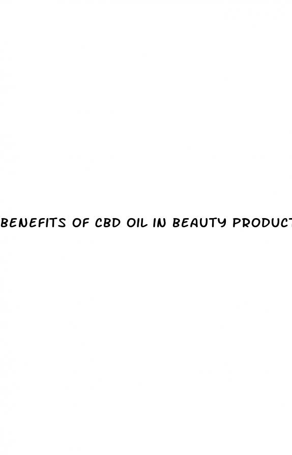 benefits of cbd oil in beauty products