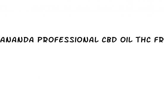 ananda professional cbd oil thc free drug test