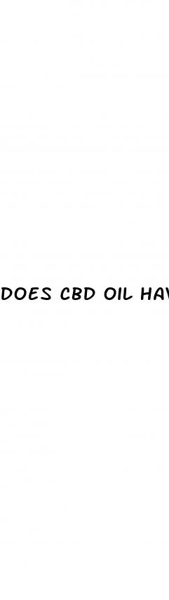 does cbd oil have th thc
