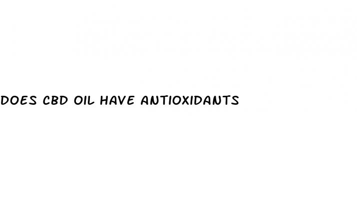 does cbd oil have antioxidants